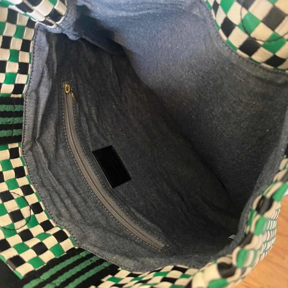 NWT Clare V.  Carryall Woven Leather Tote - Picture 2 of 2